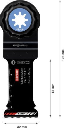 להב רב-כלי קרביד Bosch EXPERT MetalMax PAIZ 32 AIT.