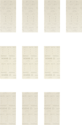 סט רשתות שיוף Bosch EXPERT M480, 10 חלקים, רשת פתוחה.