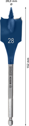 מקדח ספייד Bosch EXPERT Self Cut Speed 28 מ"מ.