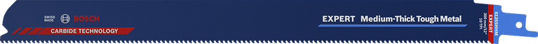 להב מסור גומלין Bosch EXPERT S 1255 HHM למתכת בעובי בינוני.