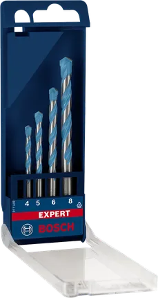 סט מקדחי Bosch EXPERT MultiConstruction 4/5/6/8 מ"מ.