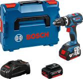 סט מקדחה אלחוטית Bosch GSB 18 V-EC עם סוללות ומארז.