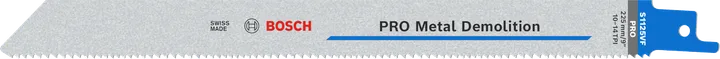 להב Bosch PRO להריסת מתכת S1125VF עם שיניים שונות.