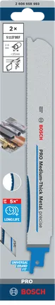 להב Bosch PRO מתכת בעובי בינוני S1137BEF 225 מ"מ 2 יחידות.
