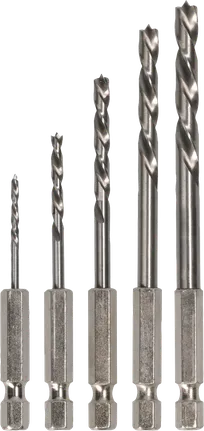 סט מקדחי Brad Point לעץ Bosch PRO HSS, 5 גדלים.