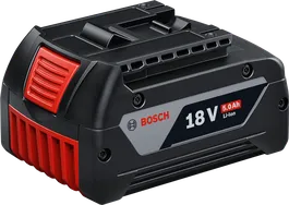 סוללת ליתיום-יון 18V 5.0Ah של Bosch .