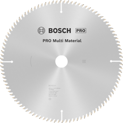 להב מסור עגול Bosch PRO Multi Material 254 מ"מ 100T.