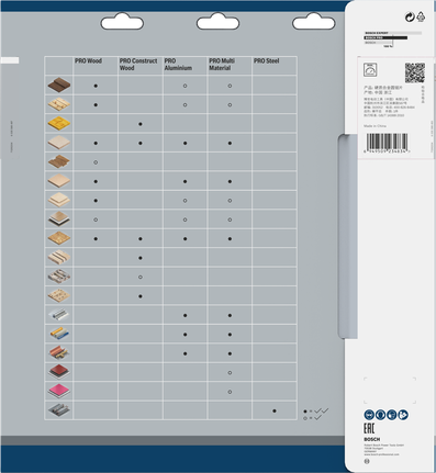 להב מסור עגול Bosch PRO Multi Material 305 x 2.7 x 30 מ"מ T100.