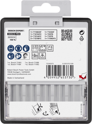 סט להבי פאזל Bosch PRO מתכת ואלומיניום 92 מ"מ 10 חלקים.