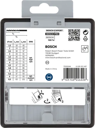 סט מקדחי סיבוב Bosch PRO Metal HSS-G 13 חלקים.