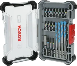 סט מעורב של 20 חלקים של Bosch PRO Impact עם מגוון ביטים.