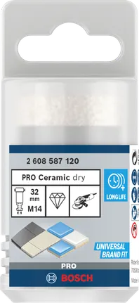 חותך ליבות יבש קרמי Bosch PRO 32×35×14 מ"מ.