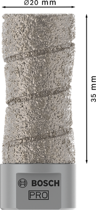 חותך כרסום יבש קרמי Bosch PRO 20x35 מ"מ M14.