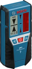 מקלט לייזר Bosch LR 2 לגילוי מפלס מדויק.