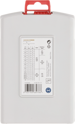 סט מקדחי Bosch PRO HSS-Co, 19 חלקים.