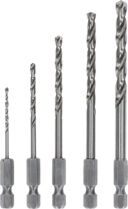 סט מקדחי סיבוב משושה Bosch PRO Metal HSS-G, 5 גדלים.