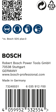 מקדח פטיש Bosch EXPERT SDS plus-7X 6 x 150 x 215 מ"מ באריזה.