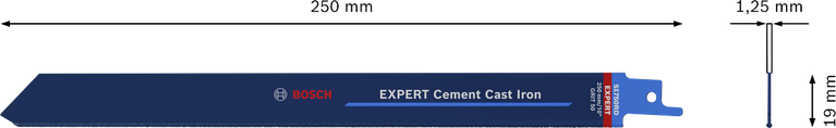 להב מסור Bosch EXPERT Cement Cast Iron S 1750 RD 250 מ"מ.