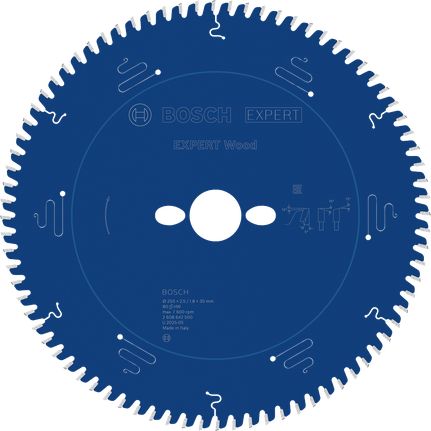 להב מסור עגול לעץ Bosch EXPERT, 250 מ"מ 80 שיניים.