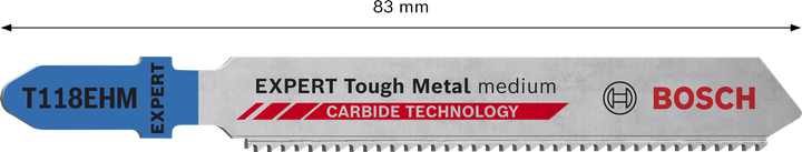 להב Bosch EXPERT Tough Metal T118EHM, קרביד.