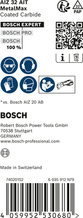 להבי רב-כלי קרביד Bosch EXPERT MetalMax AIZ 32 AIT.