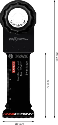 להב רב-כלי קרביד Bosch EXPERT MultiMax MAII 32 APIT 32 מ"מ.