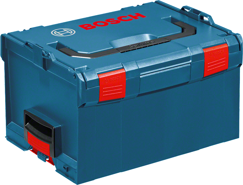 מערכת תיקי נשיאה Bosch L-BOXX 238 עם תפסים מאובטחים.