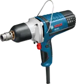 מפתח ברגים אימפקט Bosch GDS 18 E עם מחזיק ביטים מרובע בגודל 1/2 אינץ'.