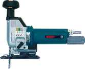 Bosch pneumatic jigsaw tool with ergonomic handle.