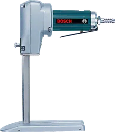 Bosch pneumatic foam rubber cutter for deep precise cuts.