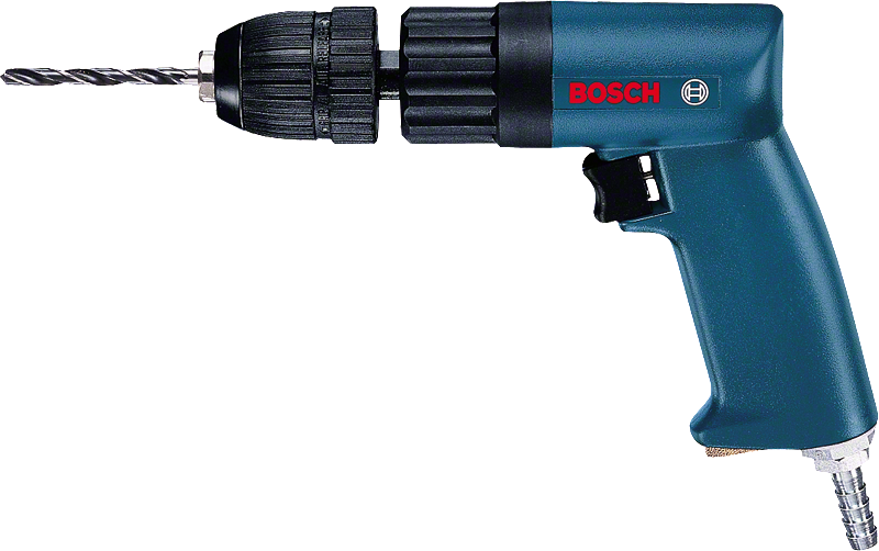 Bosch 320-watt pneumatic drill with 6 mm steel capacity.