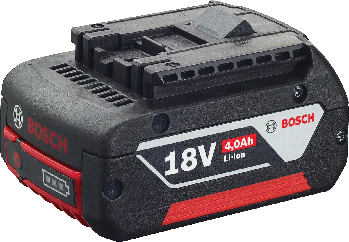 Bosch 18V 4.0Ah Li-Ion battery pack.