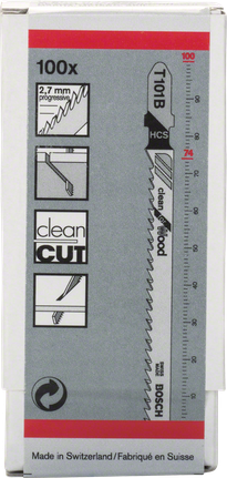 Bosch T101B clean for wood jigsaw blades pack.