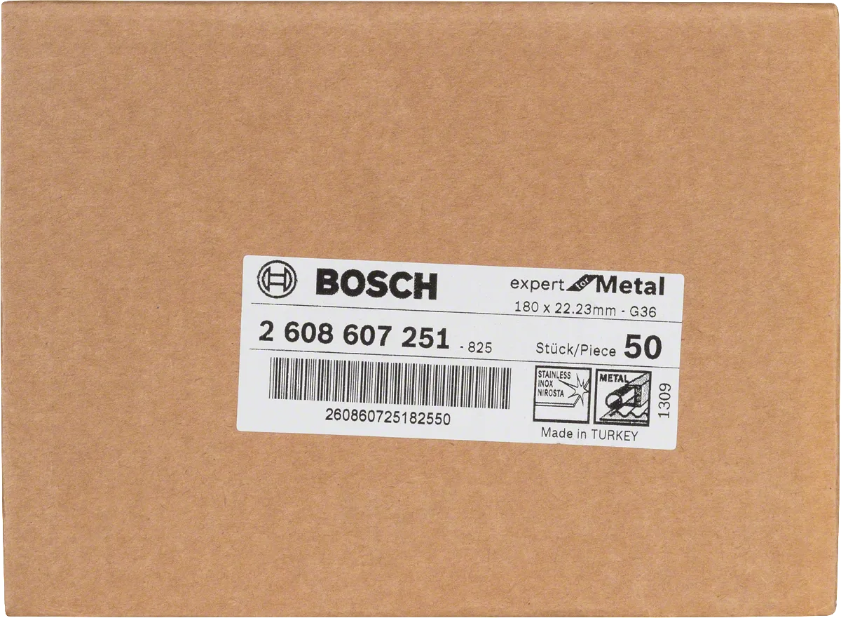 Bosch Fibre sanding disc R444 Expert for Metal box.