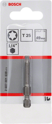 Bosch T25 1/4″ screwdriver bit.