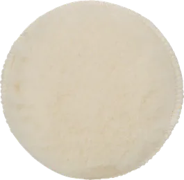 Bosch polishing pad with soft wool surface.