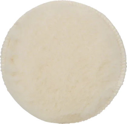 Bosch polishing pad with soft wool surface.