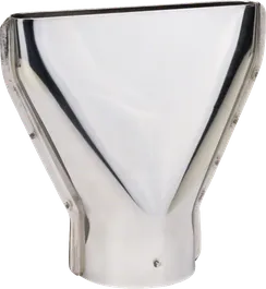 Bosch flat jet nozzle 75 mm for wide airflow.