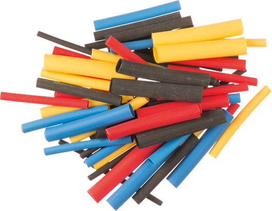 Bosch heat shrink plastic tubing assorted colors.
