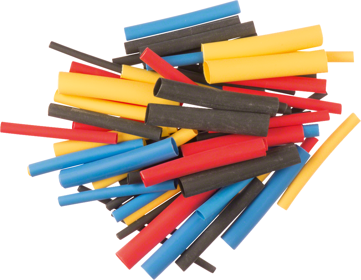 Bosch heat shrink plastic tubing assorted colors.