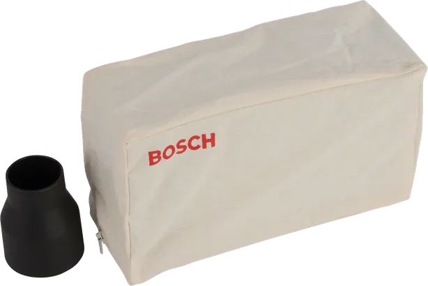 Bosch dust bag with connector for 40-44 mm diameter tools.