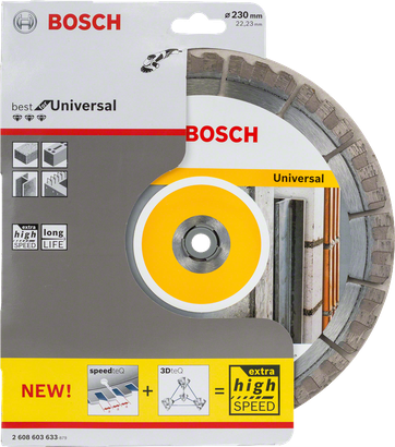 Bosch diamond cutting disc 230 mm universal.