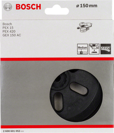 Bosch 150mm sanding pad medium.