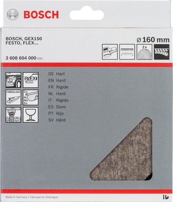 Bosch 160 mm polishing felt.