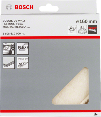 Bosch 160 mm lambswool bonnet.