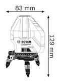 Bosch GLL 3-15 X Line Laser dimensions drawing