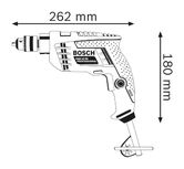 Bosch GSB 450 Impact Drill dimensions drawing
