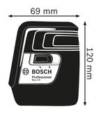 Bosch GLL 3 X Line Laser dimensions drawing