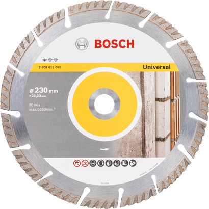 Bosch Universal diamond cutting disc 230mm for masonry.