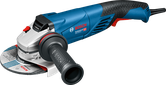 Bosch GWS 18-125 L angle grinder with ergonomic handle.